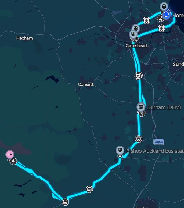 Today's routes 