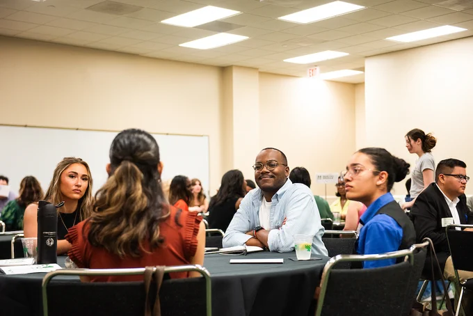 Students and mentors connect at Mayborn Mentors event