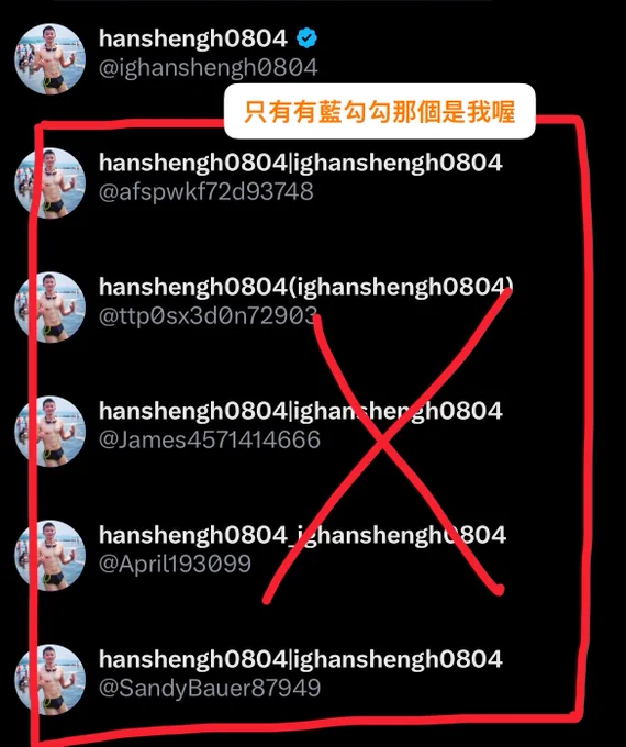 請認明有藍勾勾的才是我本人喔
