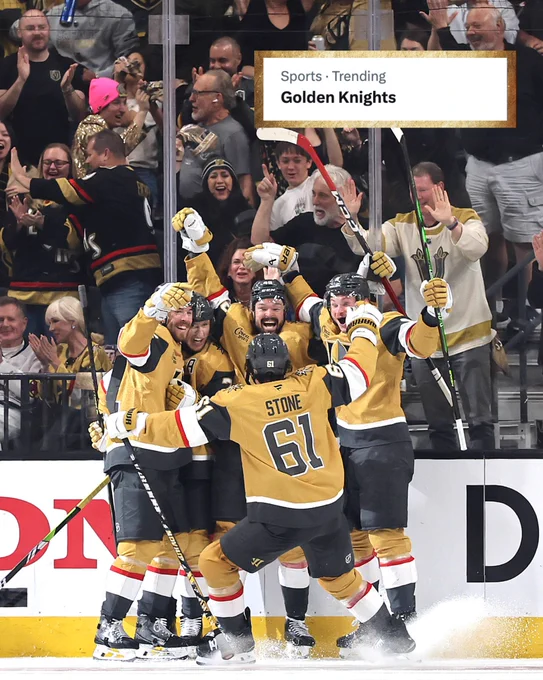 Golden Knights goal celly