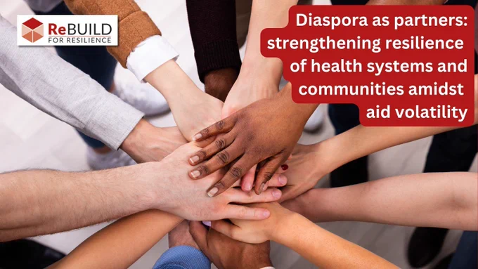 Hands of people of different ethnicities overlap and the title of the paper