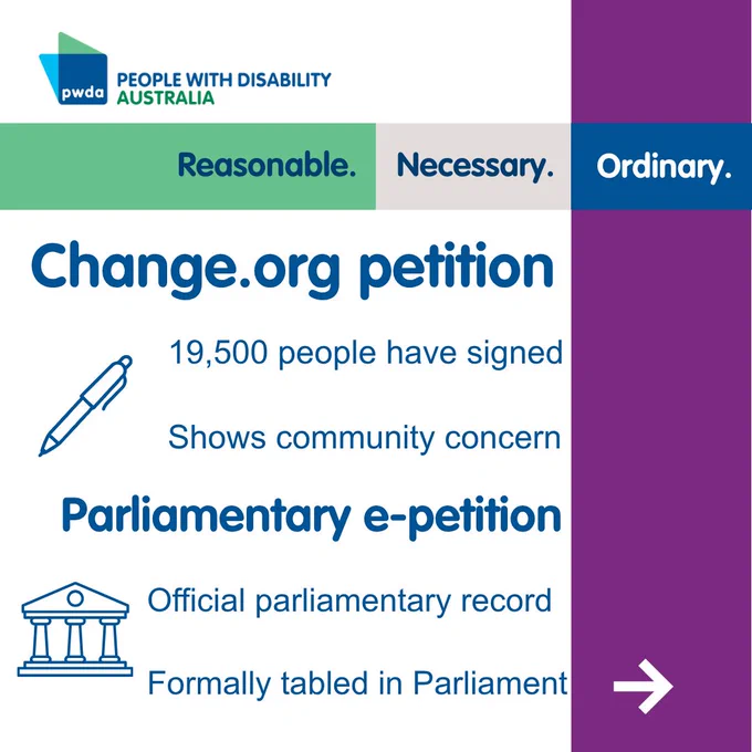 Change.org and Parliamentary epetition explainer tile 