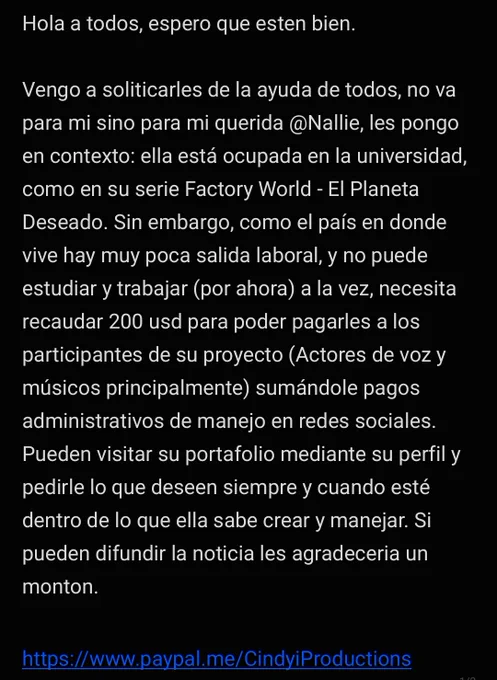 Texto en español