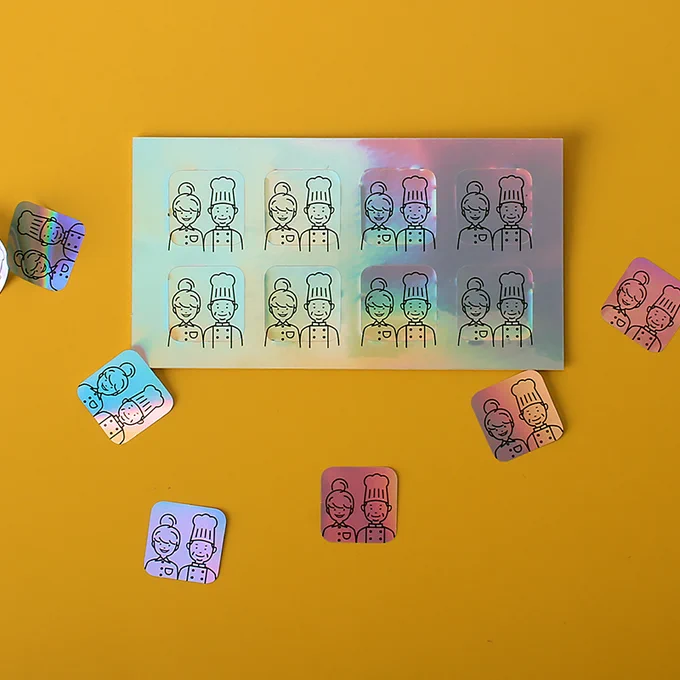 Featured Hologram Stickers, printed by StickerDot.