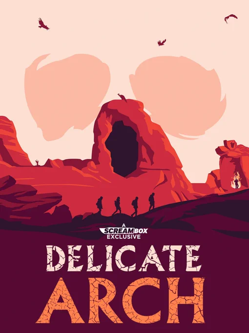 Poster for odd horror movie DELICATE ARCH