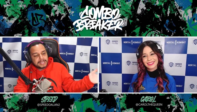 Print da live do combo breaker com speed e carol