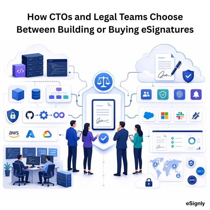 Faster deployment or full customization?

Our latest blog helps CTOs & legal teams decide whether to build or buy eSignature solutions based on compliance, scalability & total cost of ownership.

Read now: https://www.esignly.com/electronic-signature/build-vs-buy-for-esignatures-a-strategic-decision-framework-for-ctos-legal-teams.html

#TechLeadership #eSignatureAPI #BusinessAutomation #LegalTech #eSignly