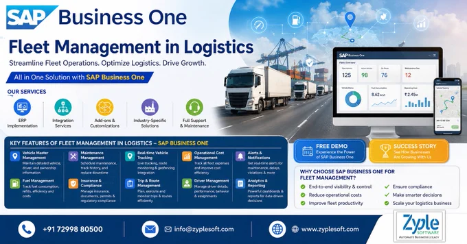 Optimize Fleet Operations with SAP Business One ERP for Logistics Industry