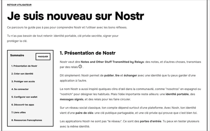 A guide on using Nostr, emphasizing identity management, connectivity, and application features for new users.