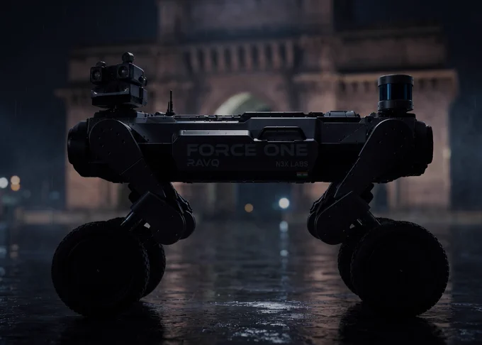 Mumbai never sleeps.

Neither will the systems built to protect it.

RAVQ // FORCE ONE - MUMBAI POLICE 

🇮🇳

#RAVQ #N3XDefence #Robotics #DefenceTech #iDEX #DRDO #IndianArmy #ForceOne