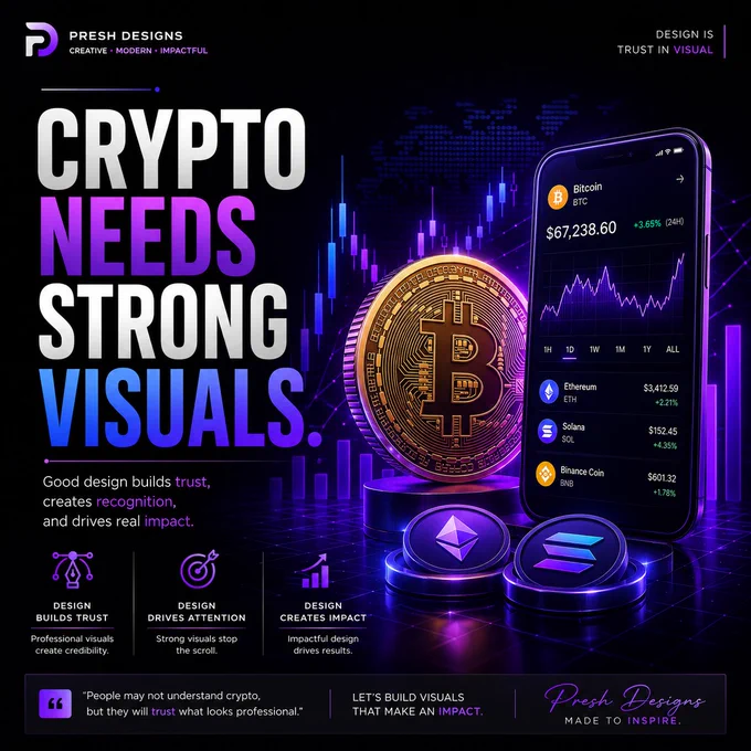 In today’s digital world, visuals speak before words ever do. 🎨🚀
As a designer, I’m constantly learning, improving, and creating visuals that blend creativity with modern crypto aesthetics.