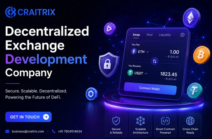 Decentralized Exchange Platform Development - Craitrix