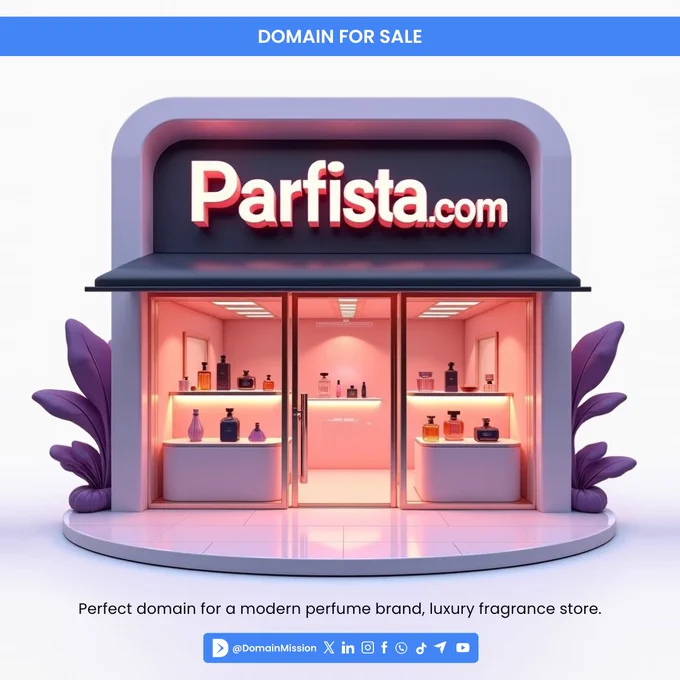Parfista.com - Perfect domain for a modern perfume brand, luxury fragrance store, or premium parfume marketplace - DomainMission.com