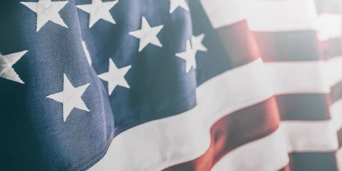 Photo of the flag of the United States of America