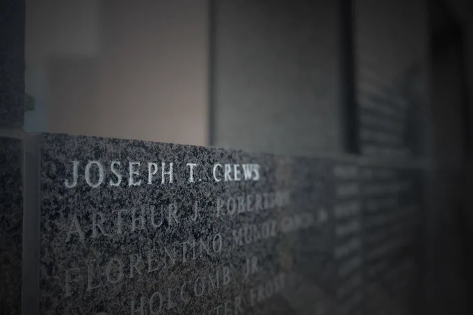 TABC agent Joseph T. Crews was killed in the line of duty on September 21, 1979, when an intoxicated driver collided with Crews' vehicle.