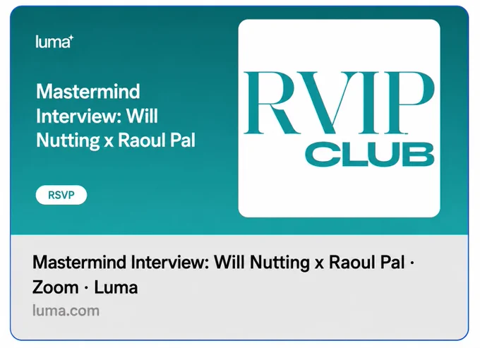 Mastermind Interview: Will Nutting x Raoul Pal