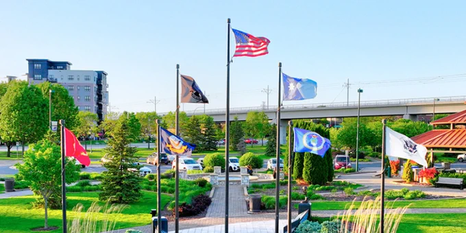 Veterans Memorial, Purgatory Creek Park, Eden Prairie