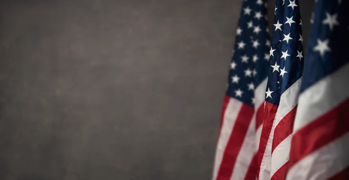 American flags