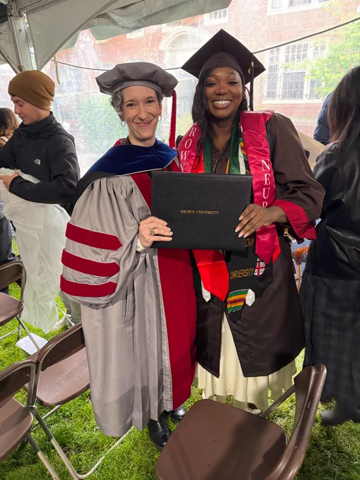 Theresa Desrochers & Mmesoma Nwokolo in regalia