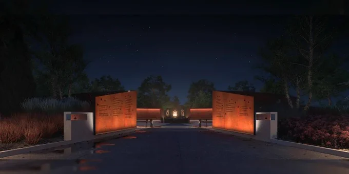 A rendering of the monument.