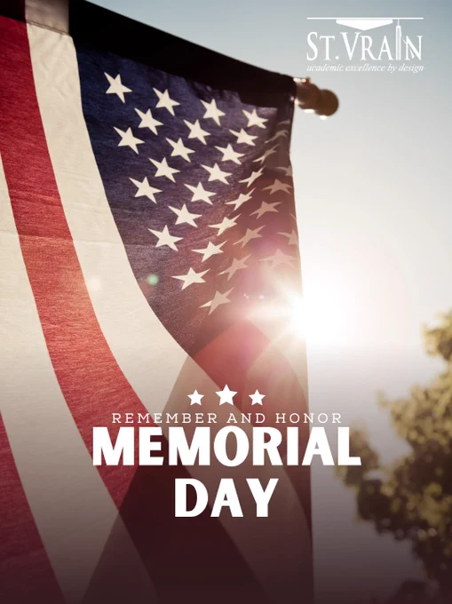 A flag with text that reads “remember and honor, Memorial Day”