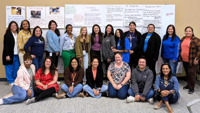 Group photo of the first Pre-K 4 SA Curriculum Collaboration Class.
