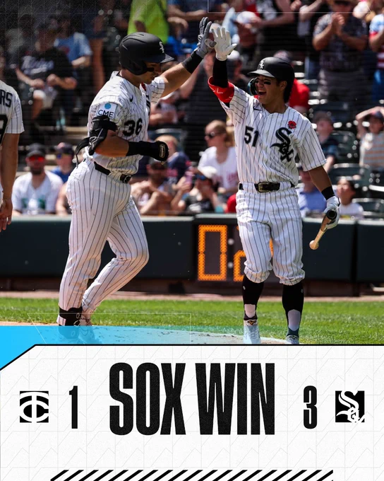 The White Sox defeat the Twins, 3-1.