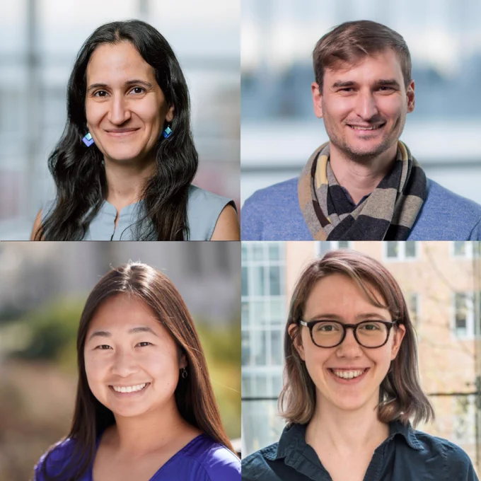 UBC Computer Science Assistant Professors Hila Gonen, Mathias Lecuyer, Serena Wang and Kelsey Allen 