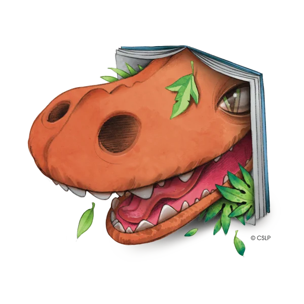 Dinosaurs are hiding at Dunwoody Library!     