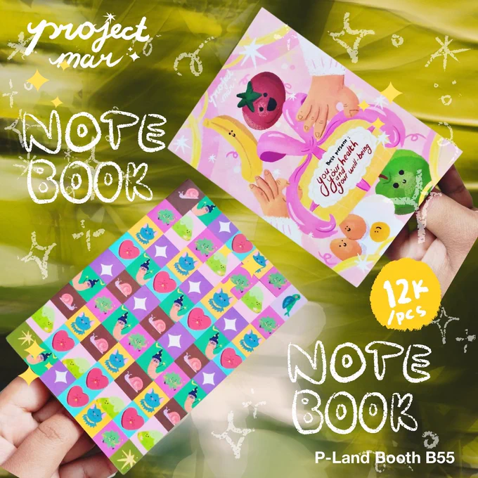 Notebook dengan 2 desain isi 50 halaman ukuran A6 