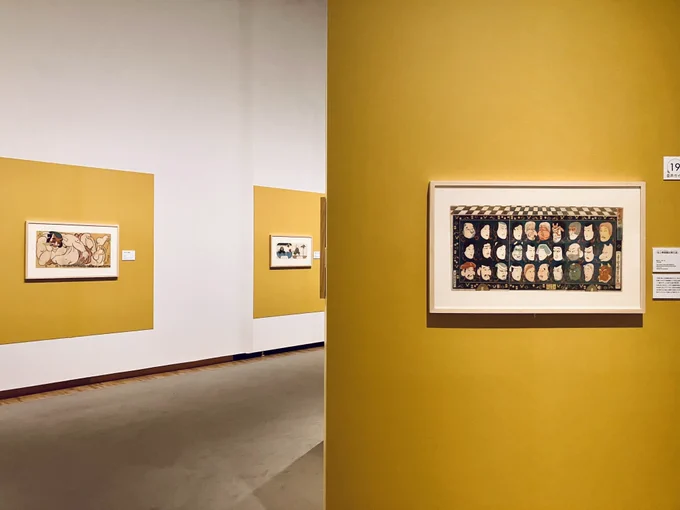 愛知県美術館「歌川国芳展 奇才絵師の魔力」展示風景（第八章 戯画 奇想天外なユーモア）
