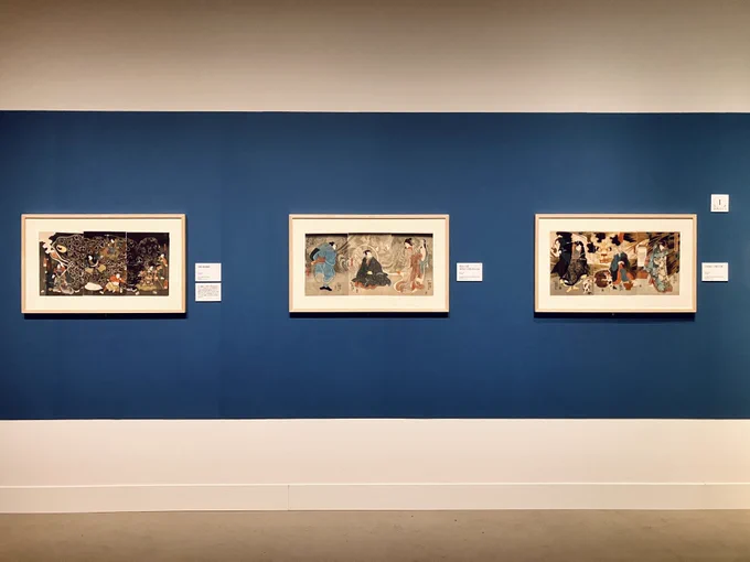 愛知県美術館「歌川国芳展 奇才絵師の魔力」展示風景（第一章 役者絵 名優奇優を描く）