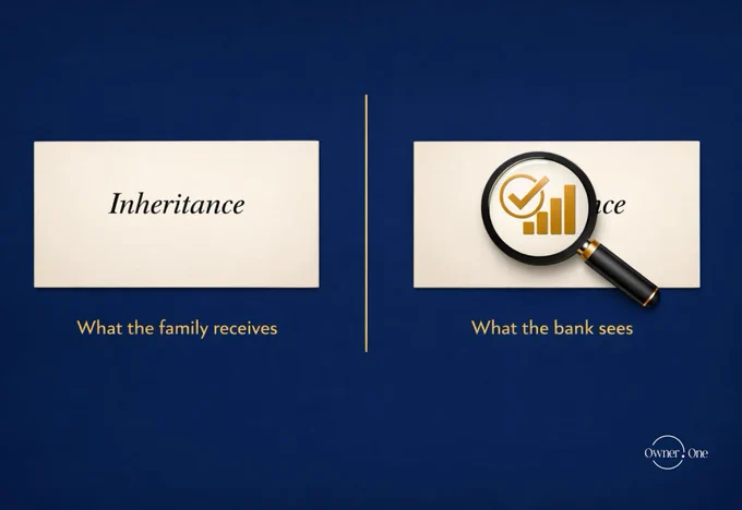 Children believe they're inheriting a clean slate. Regulators disagree.
There is a common belief among successors: when they receive the inheritance, their compliance story starts fresh. A new generation, a new slate.

Regulators and bank compliance teams operate from a different assumption entirely.

When a successor receives assets or capital — through gift, inheritance, or transfer — those assets carry the full compliance history of their origin. Source of Wealth, KYC trails, transaction patterns, beneficial ownership structures: all inherited alongside the assets themselves.