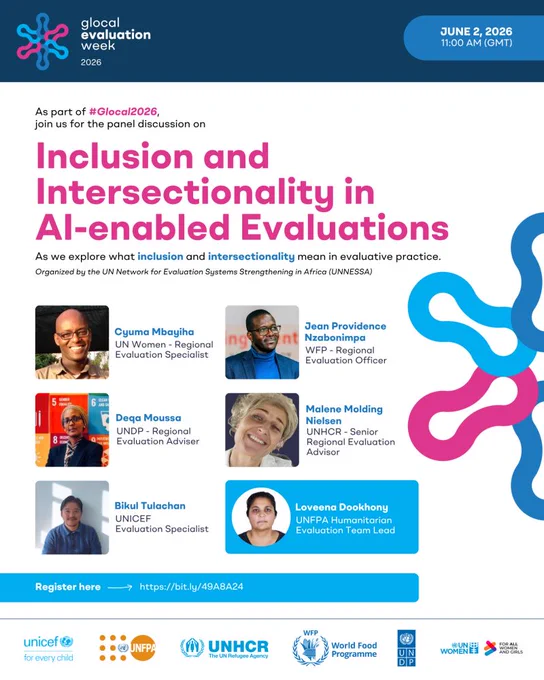 The poster for the event titled, "Inclusion and Intersectionality in AI-enabled Evaluations"