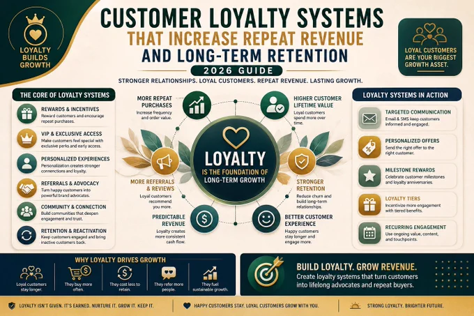 Learn how customer loyalty systems improve retention, repeat revenue, customer engagement, and long-term growth.