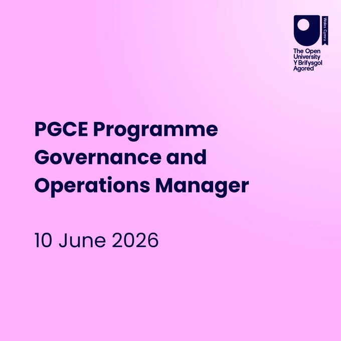 PGCE Programme Governance and Operations Manager. 10 June 2026.