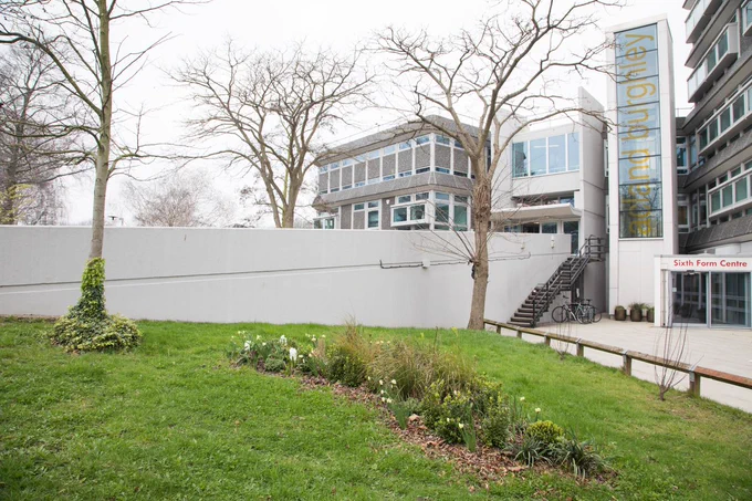 Photo of Acland Burghley School building.