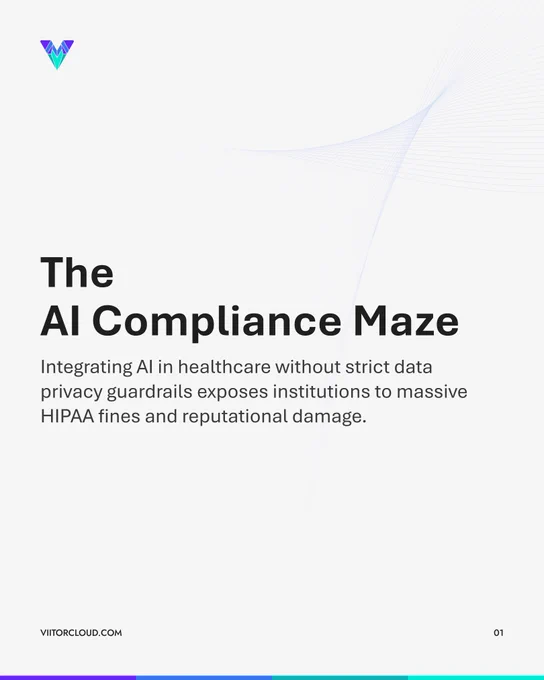 HIPAA, GDPR, and AI in Healthcare | ViitorCloud