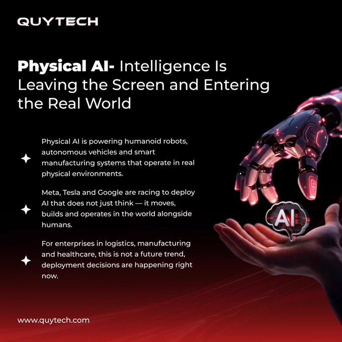 Physical AI — Intelligence Is Leaving the Screen and Entering the Real World