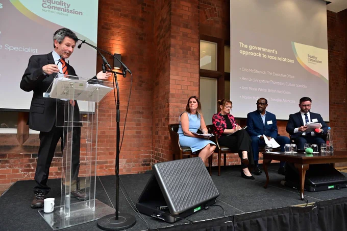 Speakers at the Ending Racism, advancing equality conference