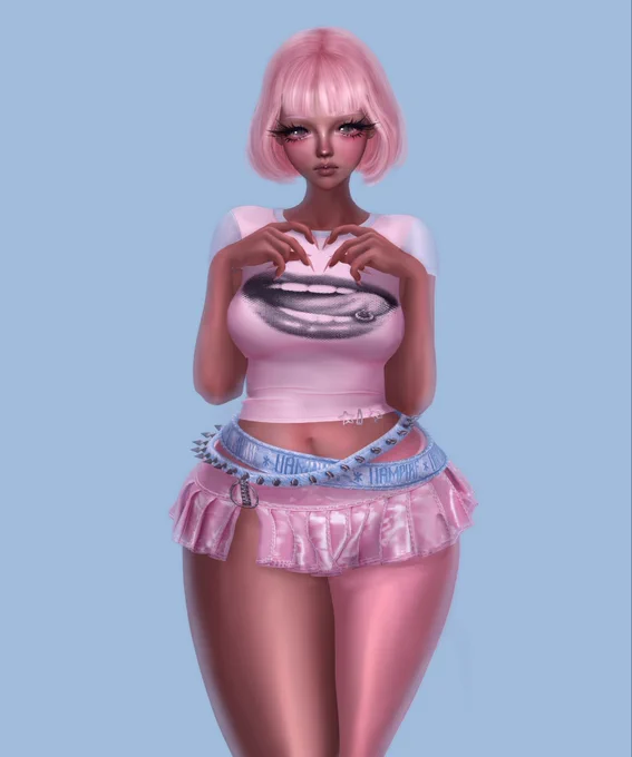 zzzzzz pink n blue thingz

∘•ʚ credits ɞ•∘

∘•········ʚ ♡ ɞ ········•∘
 ∘body: 
 head: genus - morph toon
 body: ebody reborn
 nails: ebody reborn nails from hud
∘•········ʚ ♡ ɞ ········•∘
 ∘cosmetics: 
 hair: usagi society - jia hair
 lashes: void - mirage lashes
∘•········ʚ ♡ ɞ ········•∘
 ∘clothing: 
 one leg stocking: facs 
 pose: babyboo
∘•········ʚ ♡ ɞ ········•∘

∘•ʚ sponsors ɞ•∘
utopia - mimo skin genustoon @-kawaiisecrets
 loki - tracy tee @-equal10
 buffy’s - isa skirt   belts @-mainstore