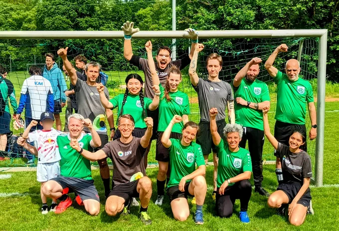 Gruppenbild von iDiv-Forscherinnen und Forscher beim Leipzig Science Cup 2026