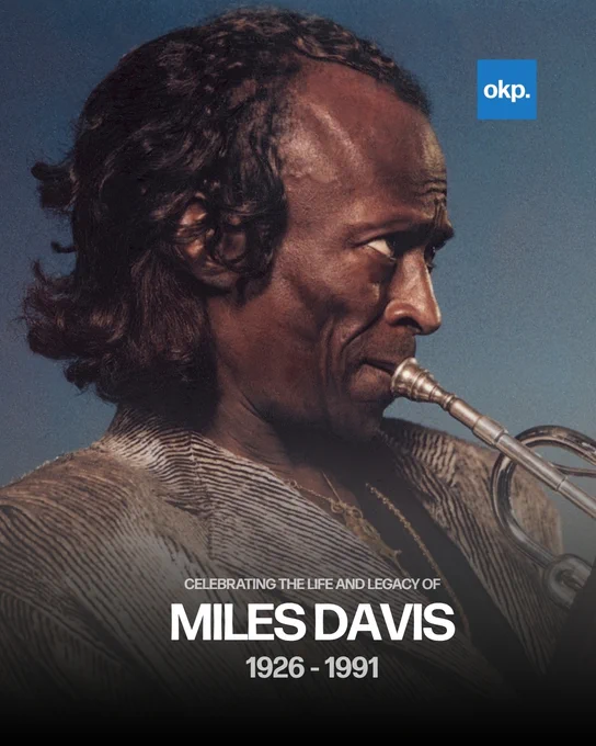 A century of Miles. 🎺✨

Today we honor Miles Davis on what would be his 100th birthday. 'From Kind of Blue' to 'Bitches Brew', he reshaped sound itself. Miles’ reinvention paved the way for everything that followed. 

LL Miles Davis 🕊