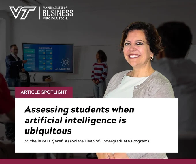 Article spotlight: Assessing students when artificial intelligence is ubiquitous 