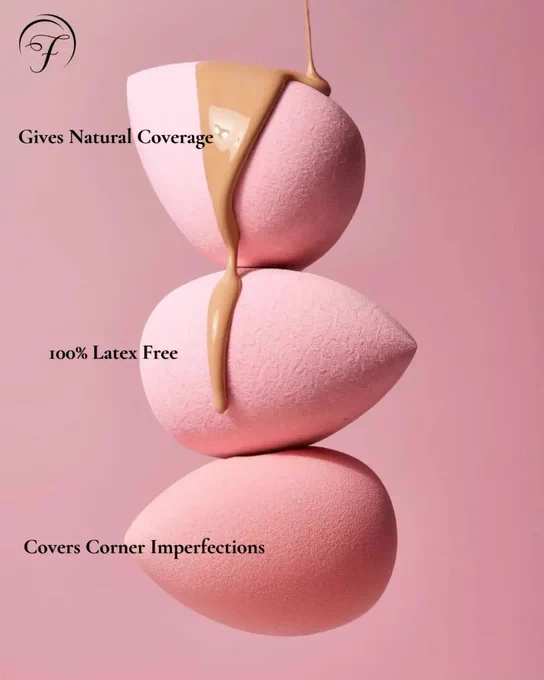 Fulixxa Makeup Sponge for Flawless Foundation & Concealer Blending – Soft Beauty Blender Sponge for Smooth, Even, Airbrush Finish, Multi-Use Makeup Applicator for Liquid, Cream & Powder Makeup, Professional Cosmetic Sponge for All Skin Types