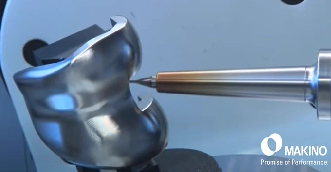 Close-up of a knee implant.

Makino
Promise of Performance