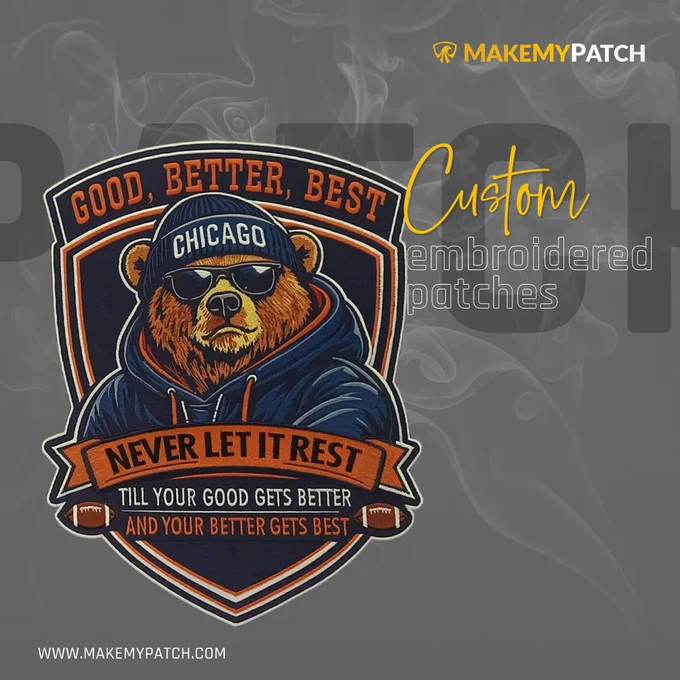 Create custom patches with a personalized design to turn your ideas, style, and identity into something uniquely yours.

#PersonalizedPatches #CustomPatches #CustomDesign #WearYourStory #CustomEmbroidery #MakeMyPatch #UniqueStyle #PatchDesign