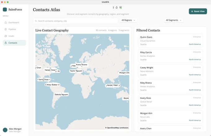 CRM Dashboard App