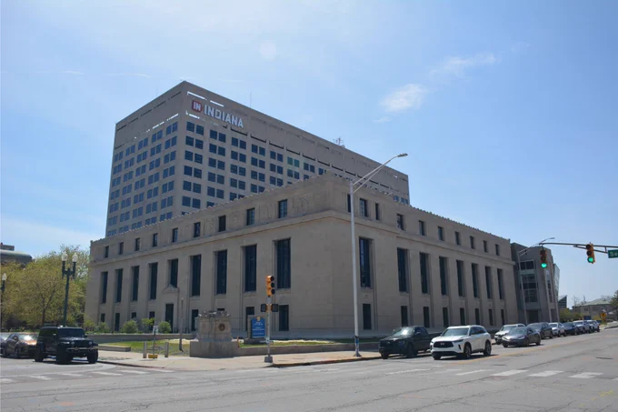 Picture of Indiana State Library. 