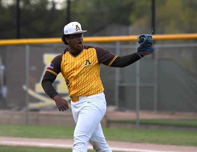 Adams baseball player